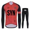Winter Fleece Cycling Jersey Set Thermal Long Sleeve Bike Kit Road Racing Cold Weather Riding