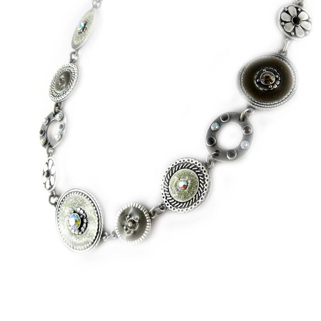 Les Trésors De Lily [E2551] — Дизайнерское колье «Byzance», серое