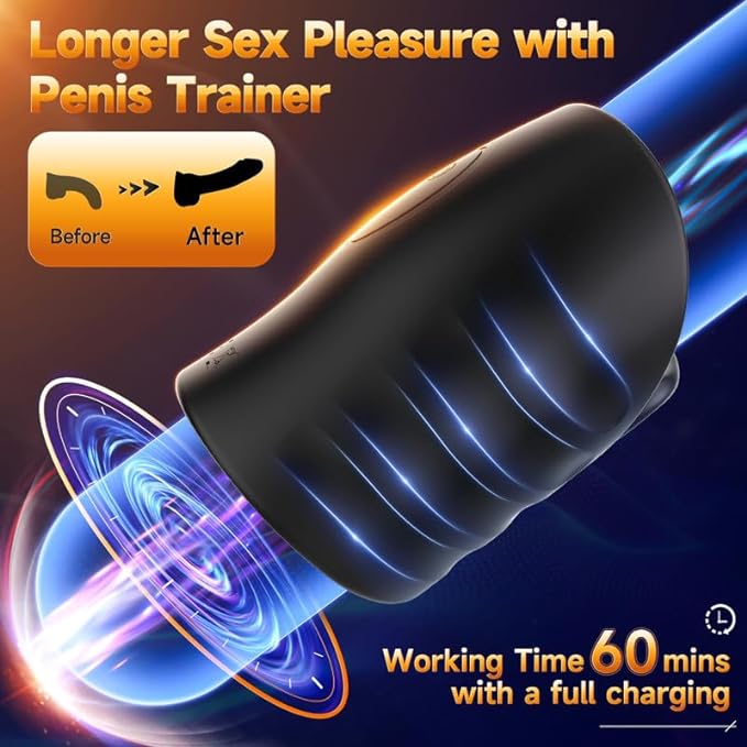 APP Remote Penis Trainer Vibrating Male Masturbator Glans Massager Adult Sex Toys for Men
