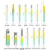 Gradient Yellow Nail Clipper Set - Professional Manicure Tools for Home and Salon