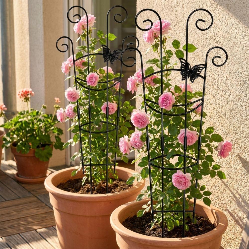 Butterfly Shaped Plant Climbing Trellis Strong Load Bearing Vine Climbing Rack Potted Plants