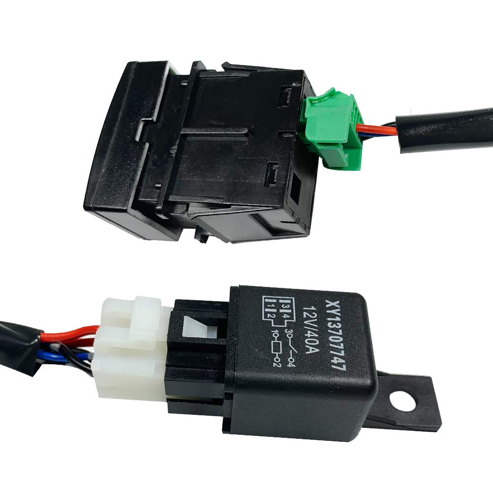 HUIQIAODS H8/H11/H16 LED Compatible Fog Wiring General Purpose With Switch For Fog Lights Relay