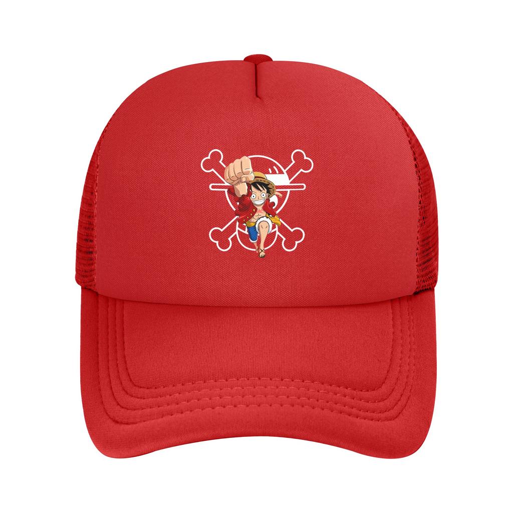 Mihawk  onepieces  Flag Trucker Hat Unisex Sport  Mesh Baseball Cap Polyester Adjustable Sports Cap
