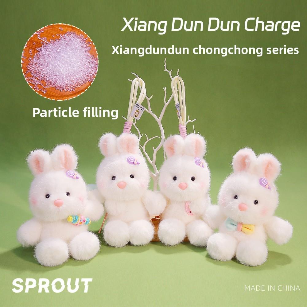 Cute Rabbit Plush Toy Keyring With Soft Fabric Material For Daily Use And Decorations
