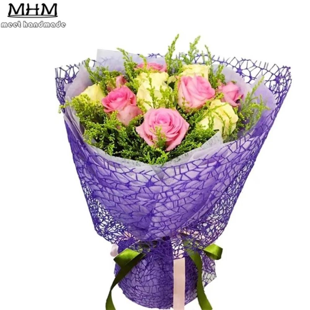 Jacquard Mesh Bouquet Wrap DIY Handmade Floral Gift Packaging  Gift Wrapping Paper