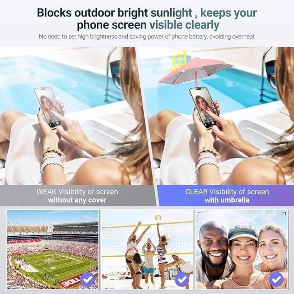 Universal Adjustable Sun Shade Cover for Magsafe/IPhone/Samsung Mac Phone