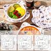 DIY Bowl Cozy Hugers Template Set Microwave Bowl Cutting Ruler Sets Acrylic Quilting Stencil for Sewing Hot Cold Food Bowl Rack