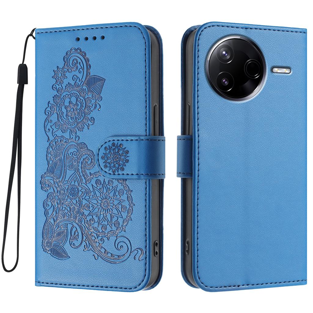 For Xiaomi Redmi K80 5G/Xiaomi Poco F7 Pro 5G Phone Cases Mandala Flower Leather Wallet Mobile Cover with Strap