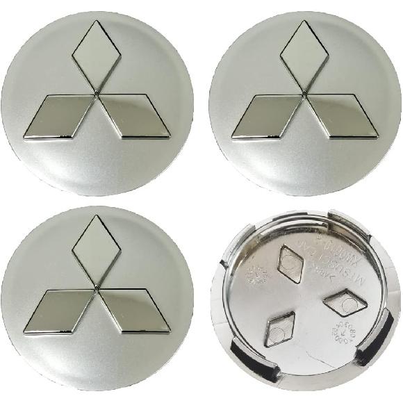 Колпаки на центр колеса Запчасти для Mit-hi, 60 мм/2,36'' Колпаки на центр ступицы колеса Обода Крышка эмблемы Размер OEM Комплект из 4 шт. (откалываться)