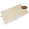 Paulownia wood cutting board, large, 42 x 24 x 2 cm thick.