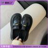 MIU's Spring New Small Leather Shoes for Women To Wear High-end French Retro Loafers for Women's Versatile Platform Women's Shoes