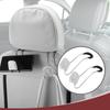 HEROFFIX Set of 2 Car Seat Headrest Perfect for and Car Seatback Organizer Hooks with White x Hooks, Purses, Bags, Umbrellas, More, Heavy-Duty