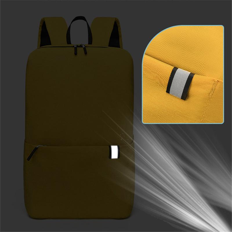 Портативный красочный рюкзак повседневный простой модный студенческий школьный рюкзак для отдыха на природе ночное отражение дорожная спортивная сумка