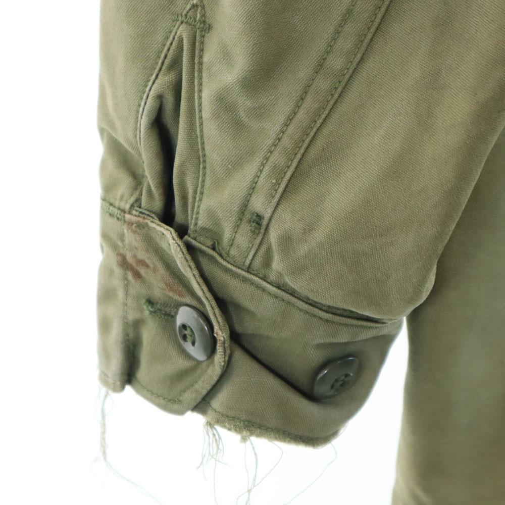 ВИНТАЖНАЯ ВОЕННАЯ КУРТКА АРМИИ США 60-х 70-х годов DSA M65 оливковая мужская б/у