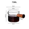 Title Measuring Cup Concentrated Coffee Glass Double Mouth Bottle Coffee Shares Pot Wooden Handle Glass Small Milk