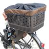 Эко-сумка SAGISAKA Wide для велосипеда, Совместима с передней и задней корзинами, Коричневая, 74800