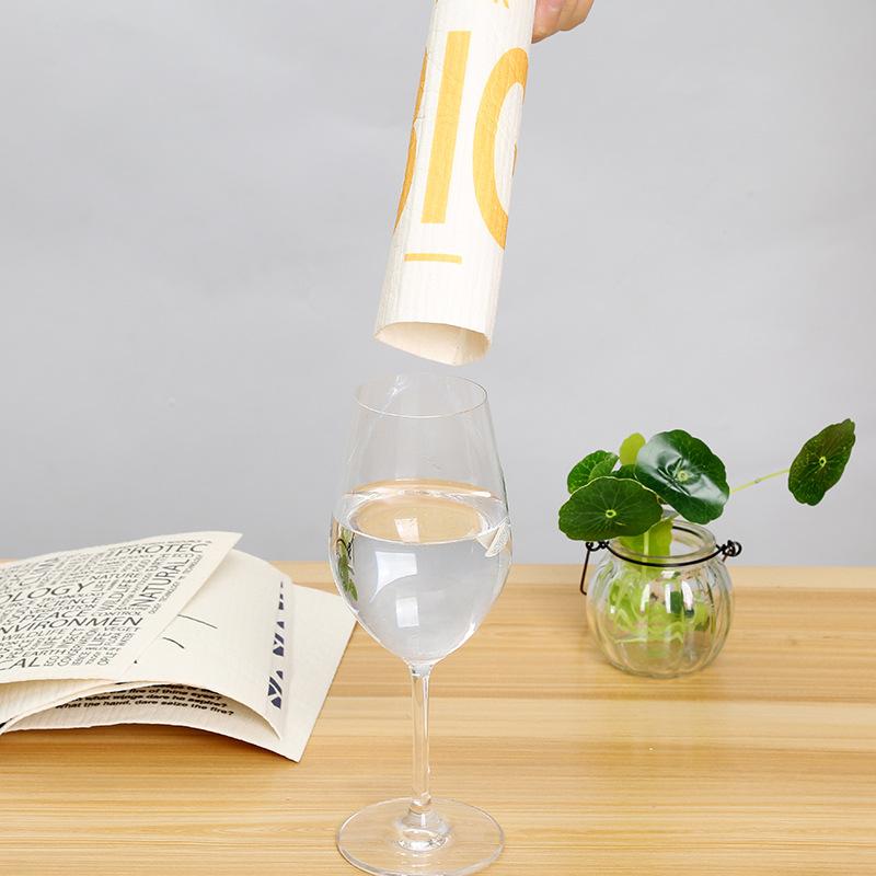 1 шт. многоразовая губка для мытья посуды кухонная напечатанная впитывающая тряпка для мытья посуды целлюлозные салфетки для уборки