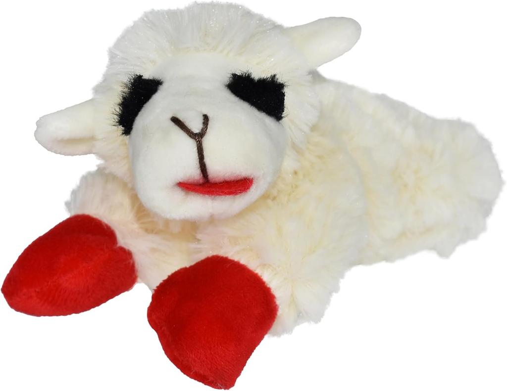 Dog Plush Toy - Squeaky Toy for All Dogs - Extra Soft Plush - Stuffed Animal Dog Toy for Cuddling & Playing - Cute Pet Toy (6", Cream)