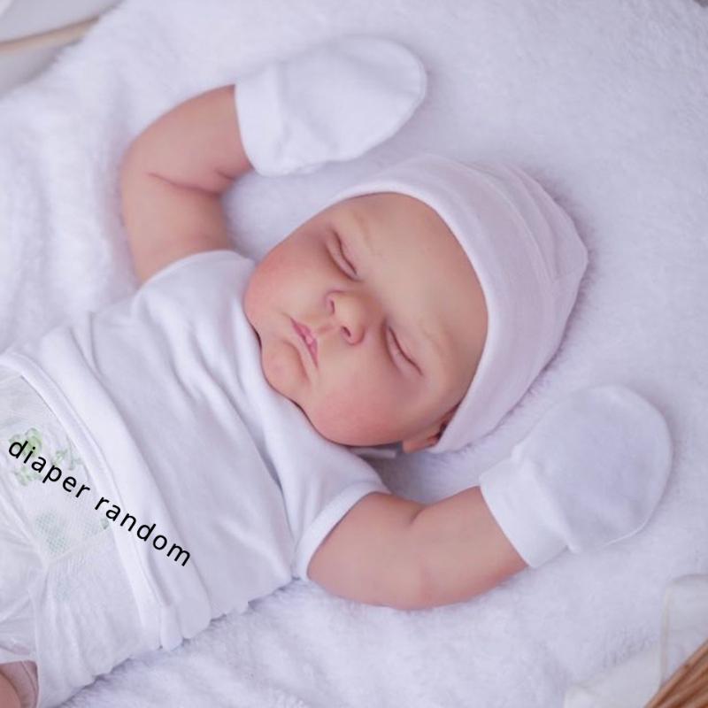 20 дюймов 50 см как настоящая мягкая силиконовая спящая толстая кукла-реборн с 3D-рисованной кожей и видимыми венами тканевая игрушка для девочек, подарок на день рождения