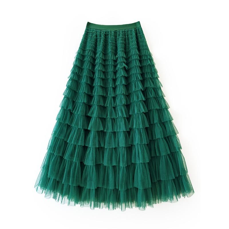 Женская юбка, сетчатая юбка, вечеринка по случаю дня рождения, праздника, танцев, качелей, торта, тонкая длинная юбка
