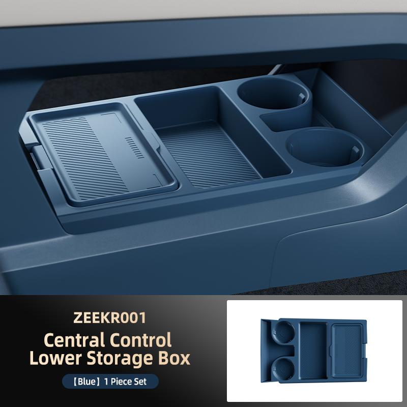 Подходит для Zeekr 001 Центральная консоль Под storage box Подлокотник Хранение Хранение Автомобильные принадлежности Модифицированные аксессуары