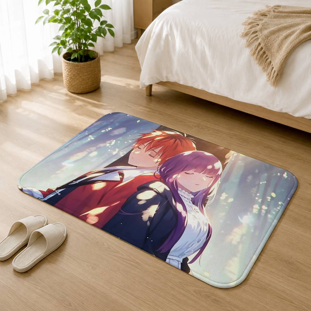 Anime Fern and Stark Short Plush Rug Carpet mat Machine Washable Soft Comfortable Anti?Slip Floor Mat Home Decor