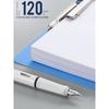 Double Clip File Folder A4 Paper Storage Clip Contract Clip Paper Fixing Clip Storage Book Organize Fantastic Students' Use Test Paper Folder Plastic