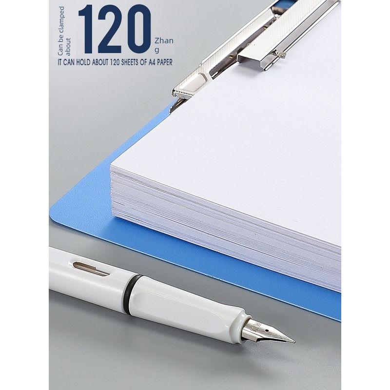 Double Clip File Folder A4 Paper Storage Clip Contract Clip Paper Fixing Clip Storage Book Organize Fantastic Students' Use Test Paper Folder Plastic