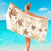 1 шт. Гавайская морская черепаха Пляжное полотенце Полиэстер Быстросохнущее Дорожное полотенце Унисекс Легкое Мягкое для плавания, кемпинга, серфинга, пляжа