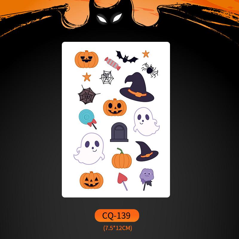 2024 Новые Хэллоуин Страшные Наклейки Татуировки Лица с Большим Ртом - Смешные, Водонепроницаемые, Цветной Вечерний Макияж