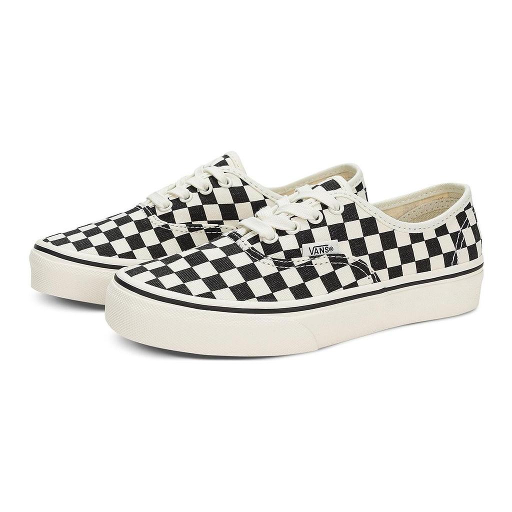 Vans Authentic Checkerboard Durable Low Top Kids Skate Shoes Kids Sneakers Black White VN000WWXKIG