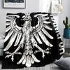 1PC Frankfurt Football Print Flannel Blanket, High quality All Seasons, Home Decor, Warmth and Comfort, Perfect for Christmas Gifts