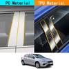 Car TPU/Glossy Mirror Pillar Post Cover For Fiat Ottimo 2014 2015 2016 2017 2018 Door Trim Window Molding Stickers Accessories
