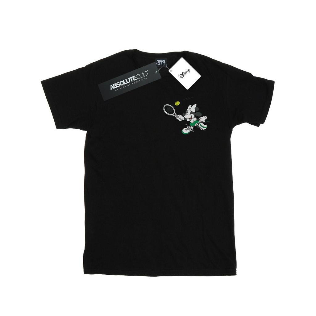 Disney Womens/Ladies Minnie Mouse Tennis Breast Print Cotton Boyfriend T-Shirt