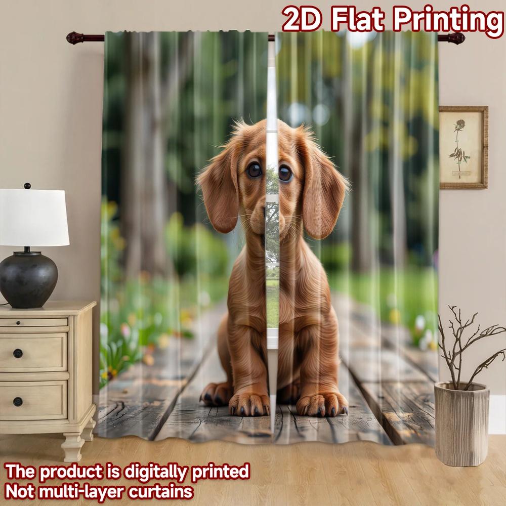 2D плоный Фон для Фотосъемки Баннер для Фотосъемки Милый Щенок на Улице 100% Полиэстер Праздничный Декор Стены для Подходит для