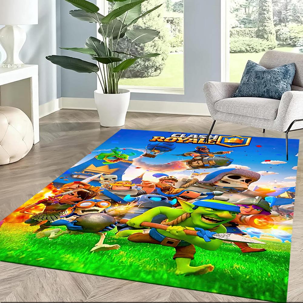 Квадратные ковры Clash Royale — отличный выбор для гостиных, спален, домашнего декора и в качестве подарков.