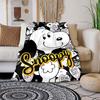 This adorable 3D Snoopy cartoon flannel blanket is comfortable and soft, perfect for use in bedrooms, beds, sofas, picnics, and
