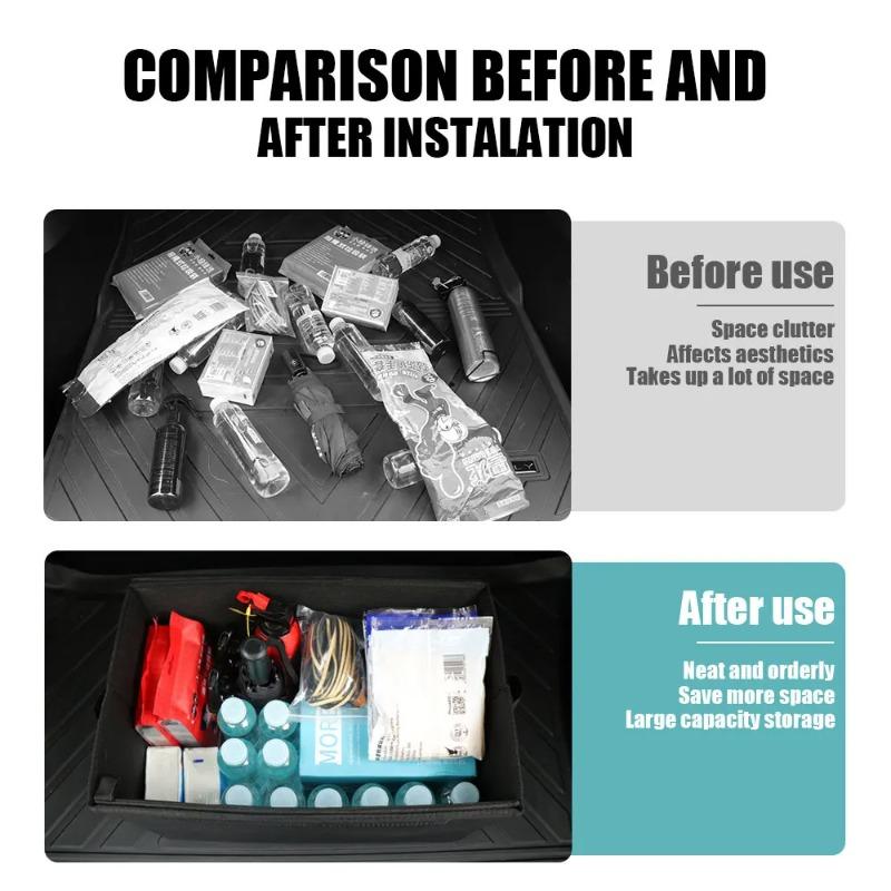 Hub Caps Large Capacity Car Rear Trunk Foldable Storage Box Organizer For Volkswagen VW GTI GTD Golf Polo Passat Tiguan R RLine
