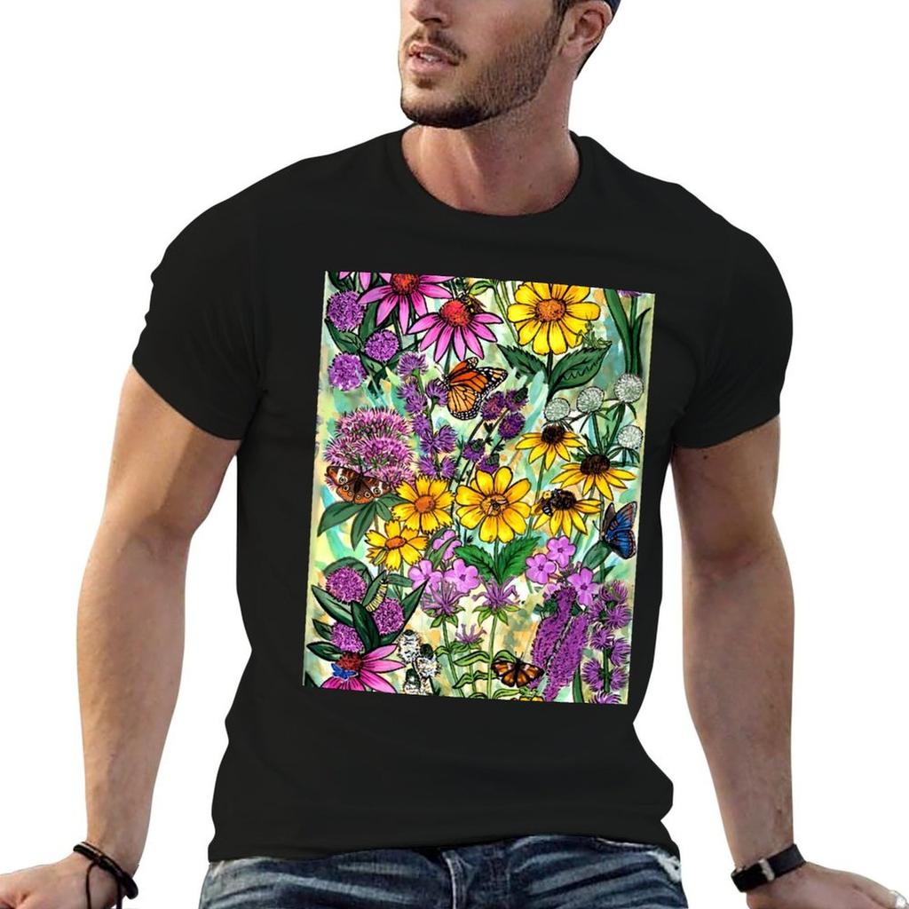 Футболка Midwest Bugs and Blooms базовая футболка футболка для мужчины Футболка