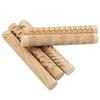 1pc Wooden Texture Rolling Pin Ceramic Pottery Art Embossed Rod Flower Pattern Mud Roll Roll Reliefs DIY Clay Craft Tool