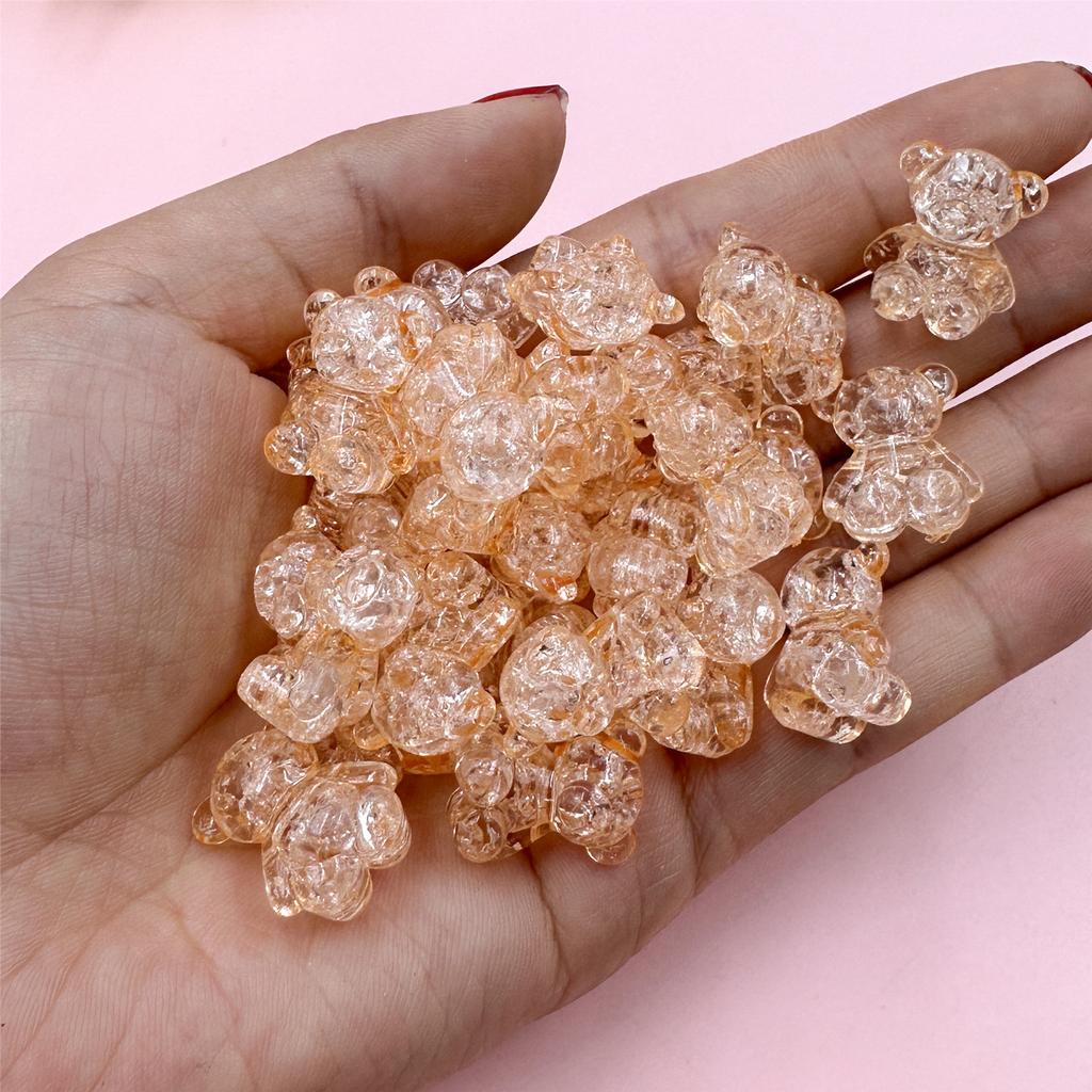 Подвески Ювелирные изделия Изготовление акрила DIY Материал Браслет Ожерелье Аксессуары 35 шт./компл. Имитация Стеклянных Взрывов Мультяшный Медведь Бусины Россыпью