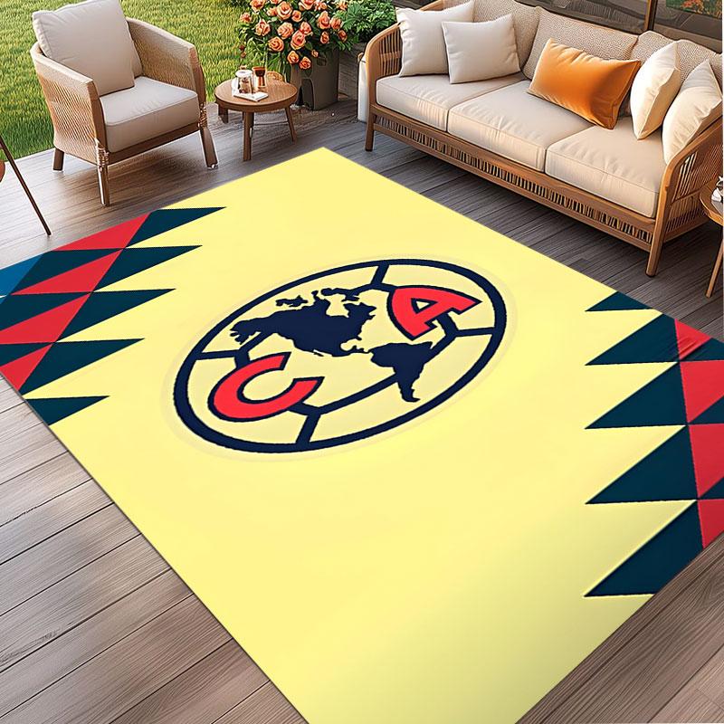 Club America Print Rug, Washable Floor Carpet, For Entryway Dorm Laundry Room Office Study, Home Decor Birthday Christmas Gift