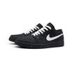 Jordan Air Jordan 1 Black Warrior Abrasion Resistant Low top Vintage Basketball Shoes Men's Black White 553558-093(Team1576-)