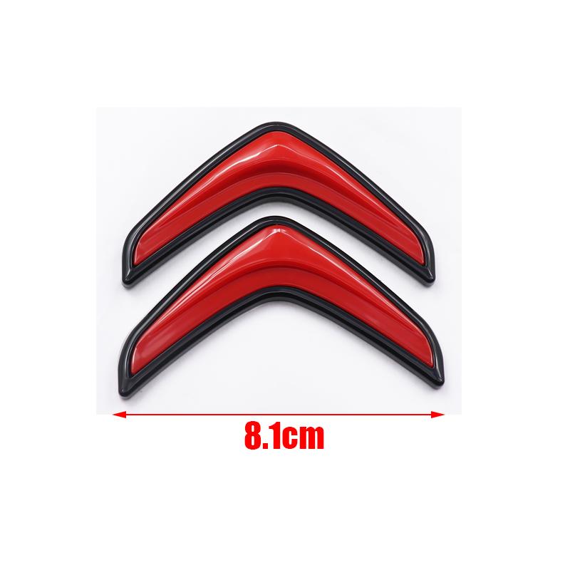 1pcs ABS new 8.1cm 11.5cm Citroen Car Rear Bumper tail door trunk car rear Emblem sticker styling Accessories