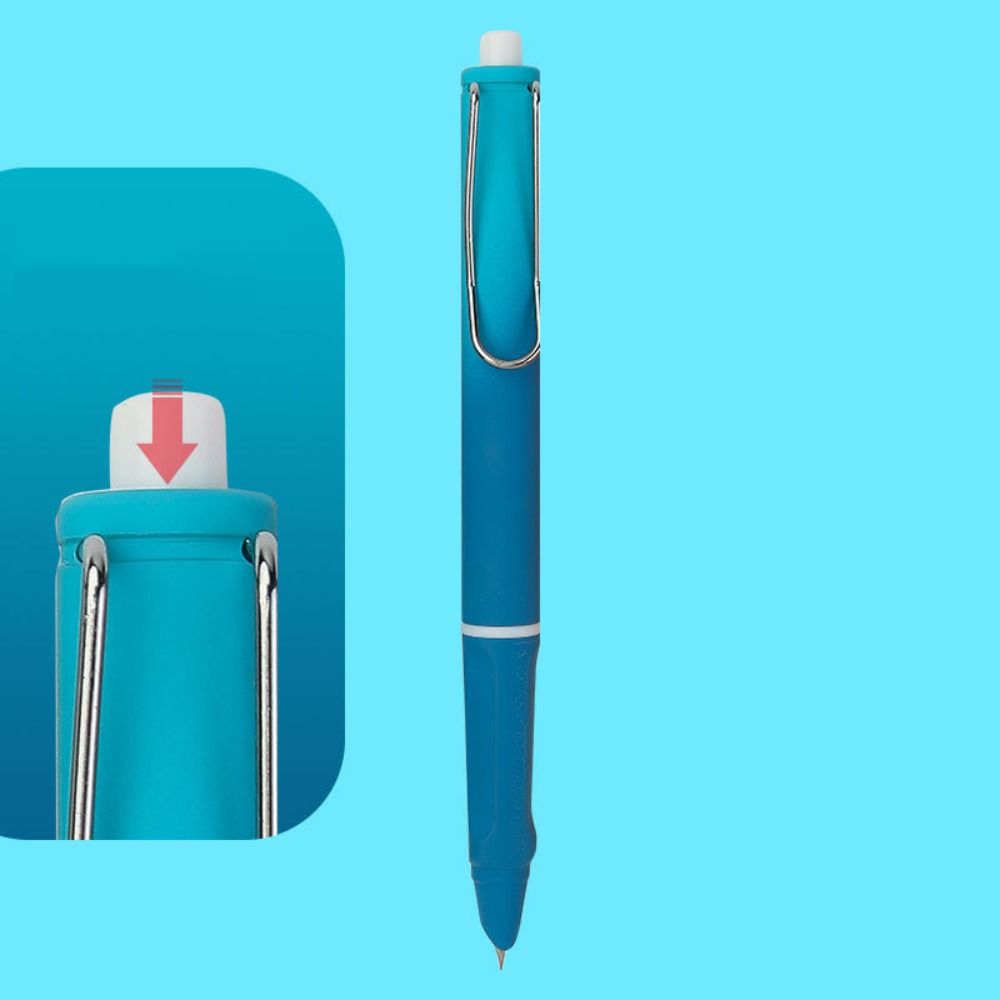 5PCS Students Gift Converter Filler Retractable Gradient Color 0.38mm Ink Pen Fountain Pen EF Nib