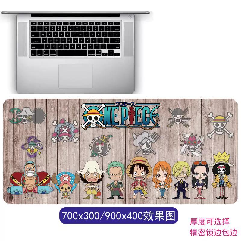 Мультяшный Аниме Коврик для Мыши Большой One Piece Ророноа Зоро Манки Д. Коврик для стола Luffy Animation Game Office Компьютерный коврик Двумерный Периферийный