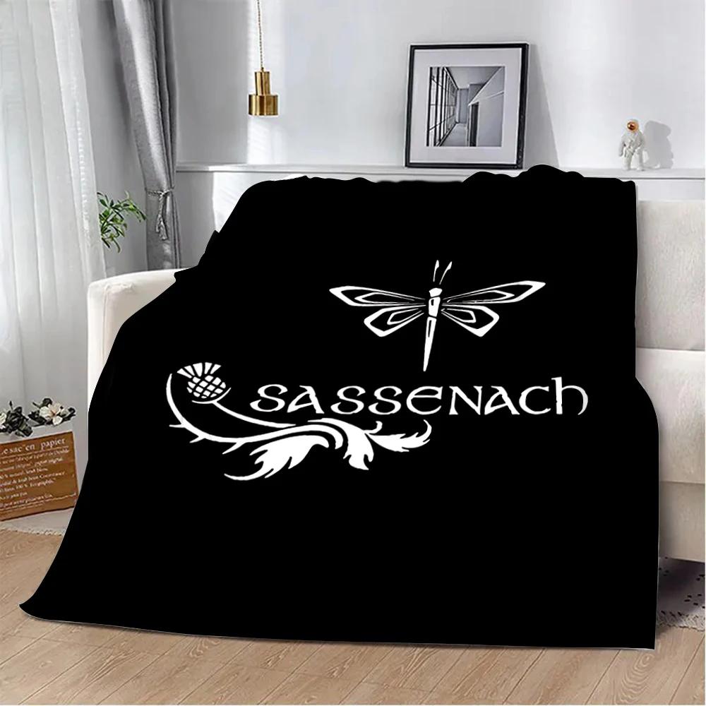 OUTLANDER TV Jamie Fraser Sassenach Dragonfly Printed Blanket Picnic Blanket Warm Soft and Comfortable Home Travel Birthday Gift
