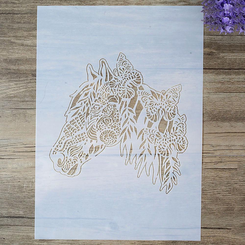 A4 Size Decorative Letter Stencil Template Painting Stencils for DIY Crafts Scrabooking Painting On Wood,Canvas,Floor,Wall and Tile