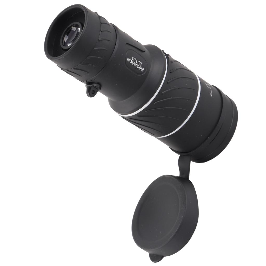40 X 60 HD черный карманный телескоп для улицы с низкой освещенностью ночной съемкой с зеленой пленкой монокуляр