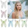 Mermaid Fairy Wings With Stickers Butterfly Costume Wings Magical Dress Up Wings  for Women Girls